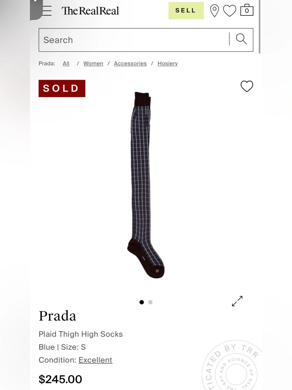 Prada over the knee thigh high plaid socks teal